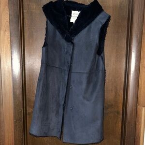 Dylan Black Fur-Lined Vest